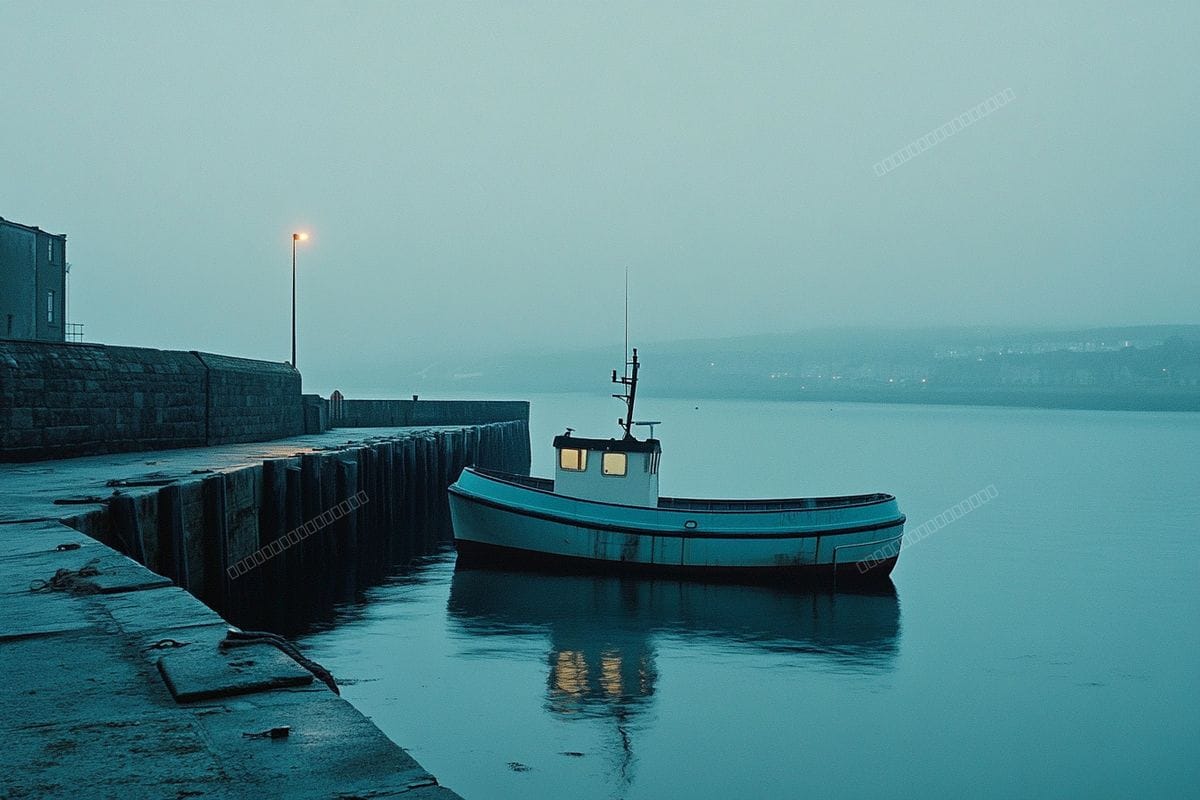 Blue Boat, Blue Hour