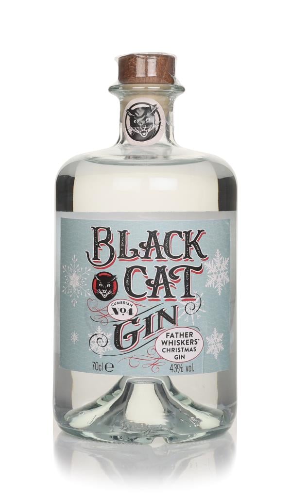 Black Cat Father Whiskers Christmas Gin Cumbrian No.4: Gingerbread and Clementine from the Lake District