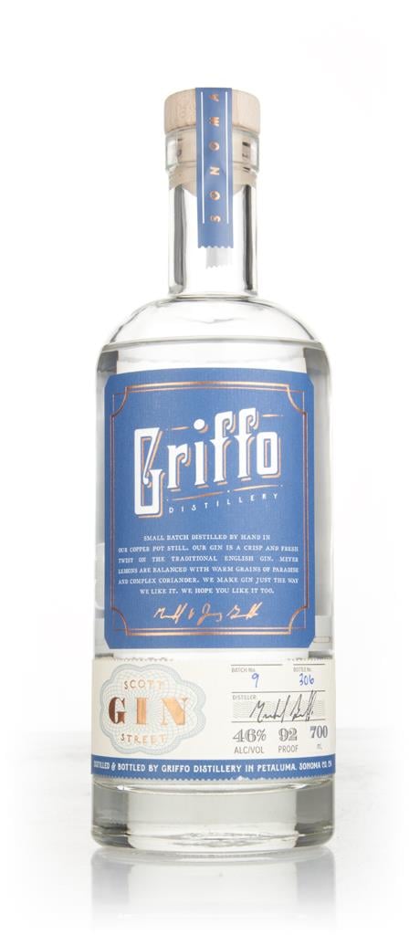 Griffo Scott Street Gin: America's Greatest London Dry 2025 — Sonoma Meyer Lemons in a Five-Times-Distilled California Pour