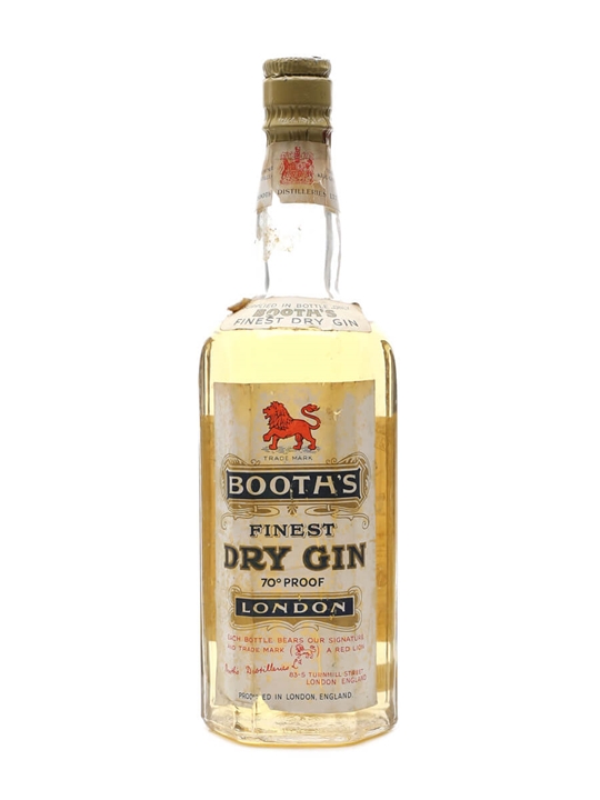 Booth's Finest Dry Gin / Bot.1950s