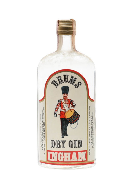Drums London Dry Gin / Bot.1970s / Ingham