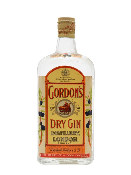 Gordon's Dry Gin / Bot.1950s / Spring Cap