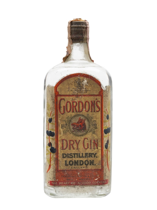 Gordon's Dry Gin / Bot.1960s / Spring Cap England