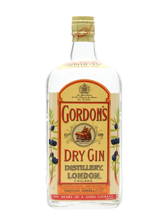 Gordon's Dry Gin / Bot.1960s / Spring Cap