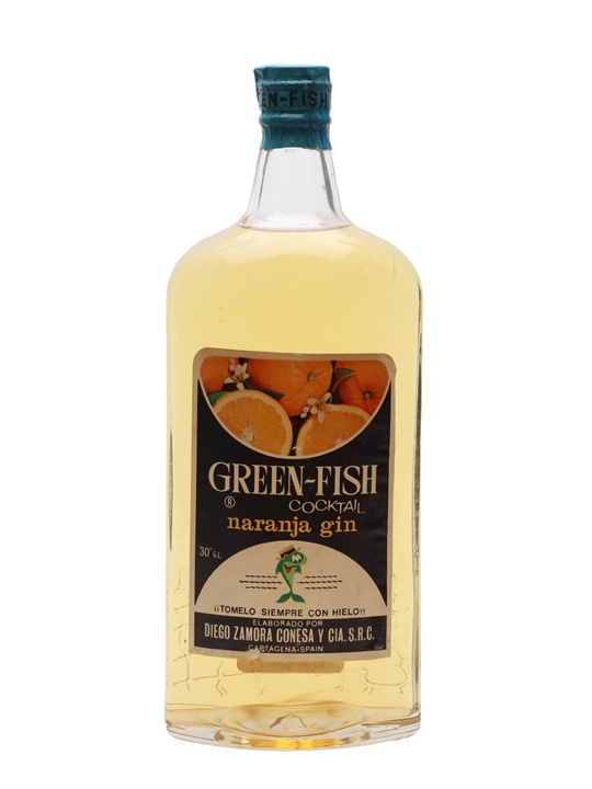 Green-Fish Orange Gin / Spring Cap / Bot.1960s