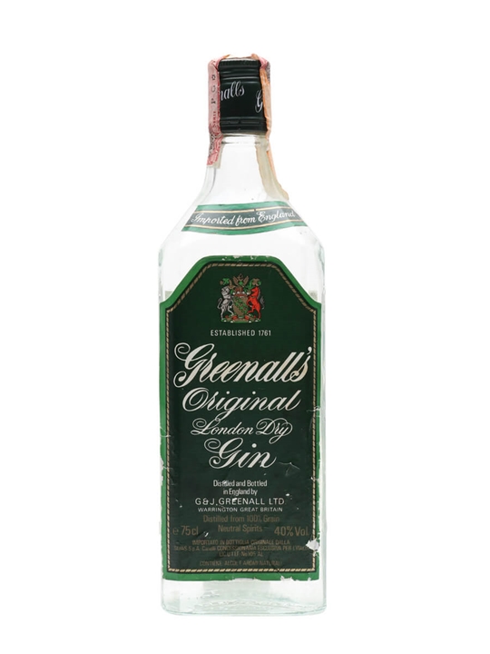 Greenall's Original Gin / Bot.1980s