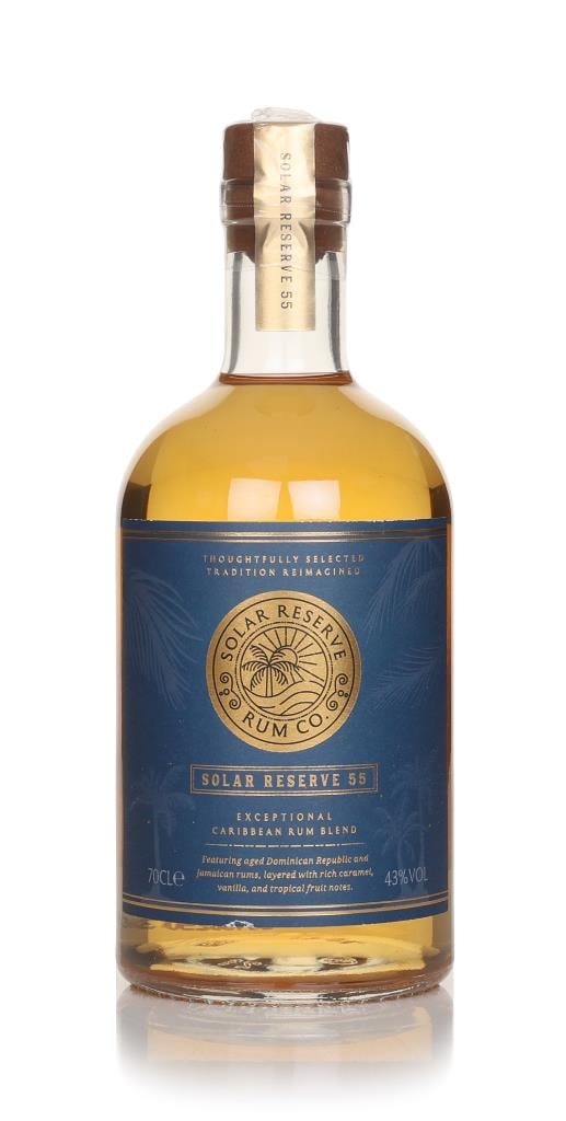 Solar Reserve 55 Exceptional Caribbean Rum Blend Dark Rum