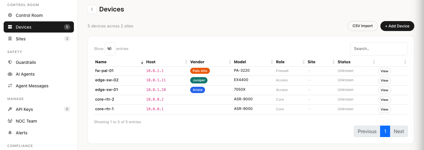 network-ops dashboard
