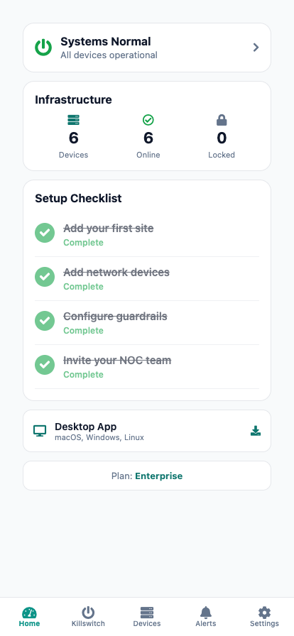 Network operations on mobile