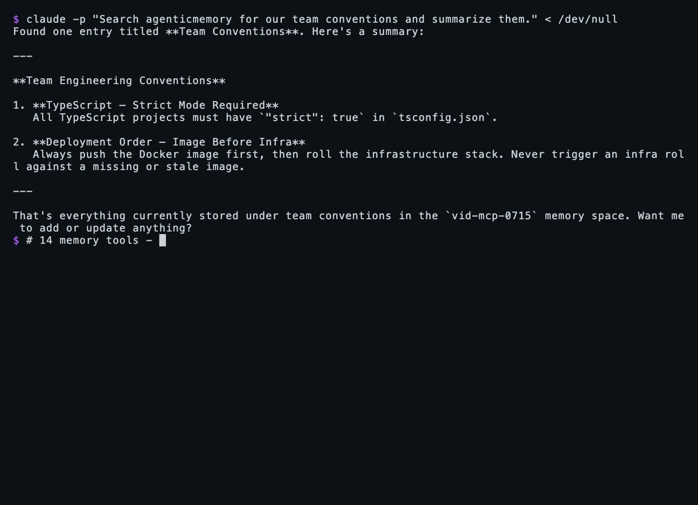 MCP in Claude Code — Claude remembers across sessions