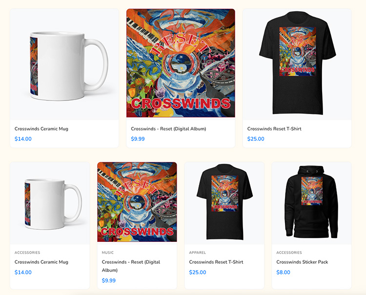 BandSaaS merchandise store