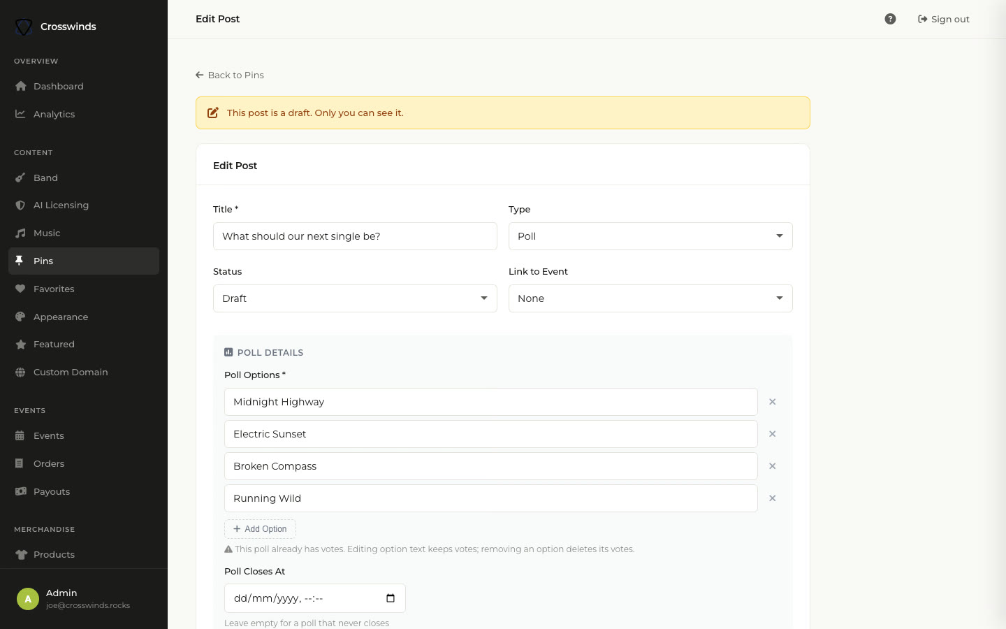 app.bandsaas.com/dashboard/posts