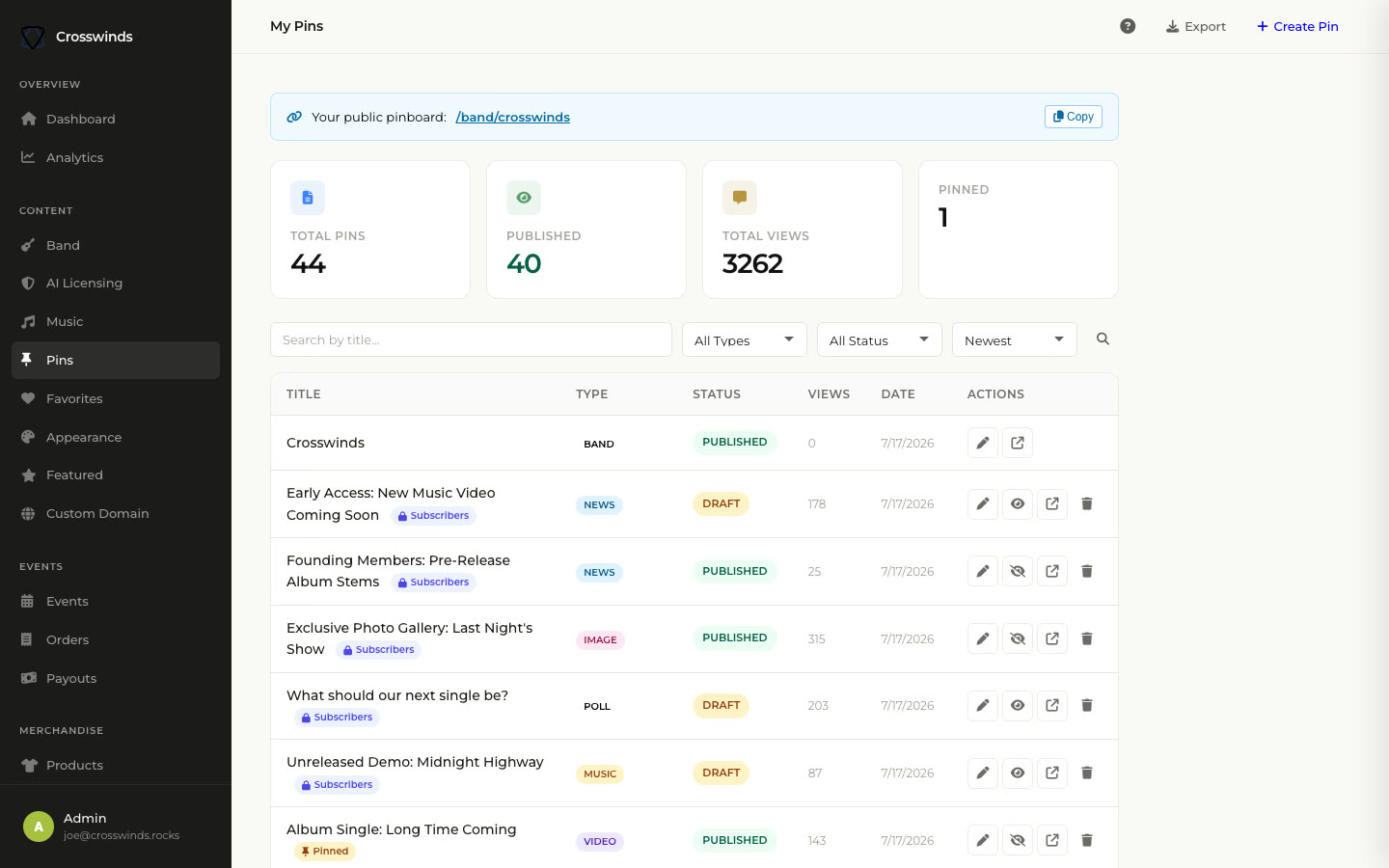 app.bandsaas.com/dashboard/posts