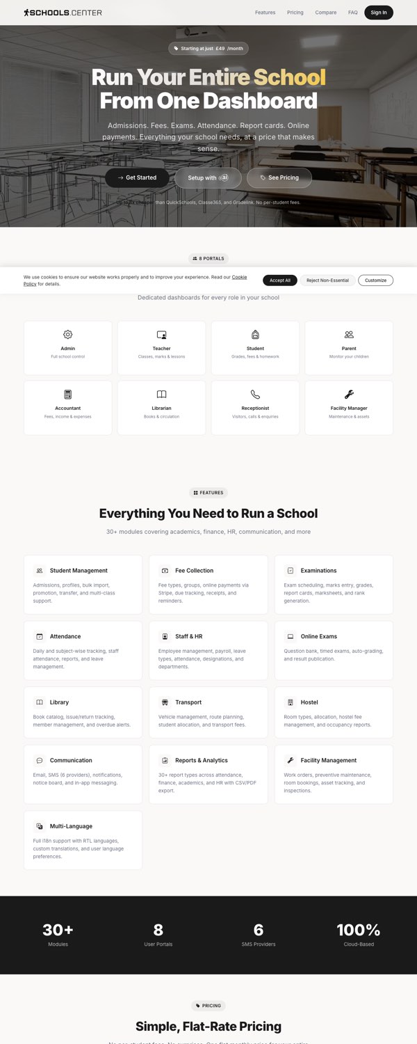 schools.center landing page