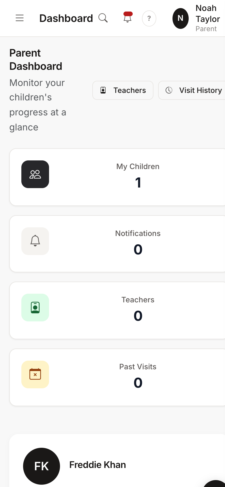 Parent portal on mobile