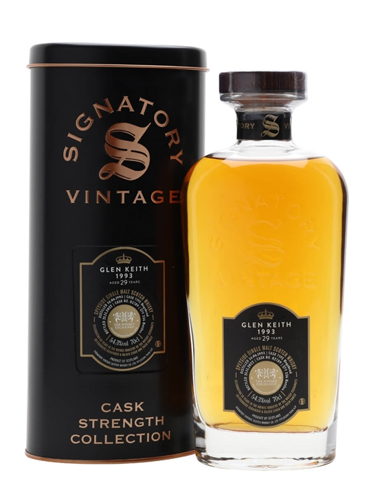 Glen Keith 1993 / 29 Year Old / Signatory for The Whisky Exchange Speyside Whisky - Single Malt Review