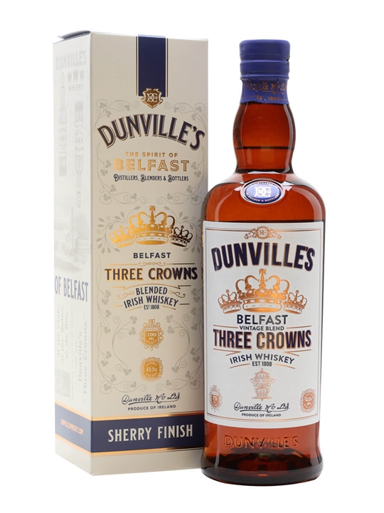 Dunville's Three Crowns Whiskey Blended Irish Whiskey - Irish Review