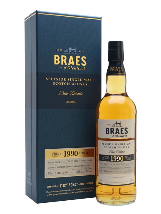 Braes of Glenlivet 1990 / 31 Year Old / Secret Speyside Speyside Whisky - Single Malt Review