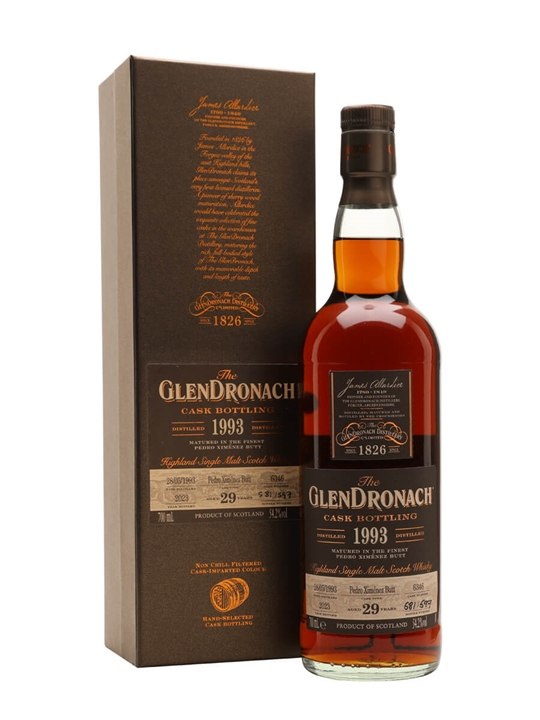 Glendronach 1993 / 29 Year Old / Pedro Ximenez Sherry Cask 6346 Highland Whisky - Single Malt Review