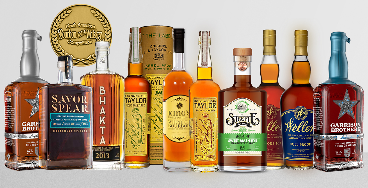 The 10 Best Bourbons & Whiskeys According To The North American Bourbon and Whiskey Competition - Bourbon Review