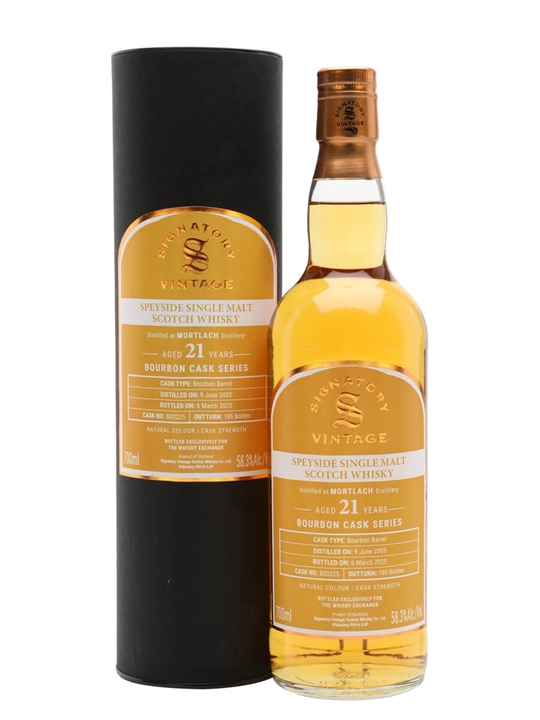 Mortlach 2003 / 21 Year Old / Bourbon Cask / Signatory for The Whisky Exchange Speyside Whisky - Bourbon Review
