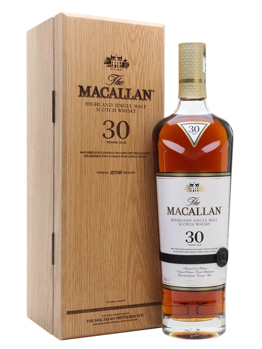 Macallan 30 Year Old Sherry Oak / 2018 Release Speyside Whisky - Speyside Review