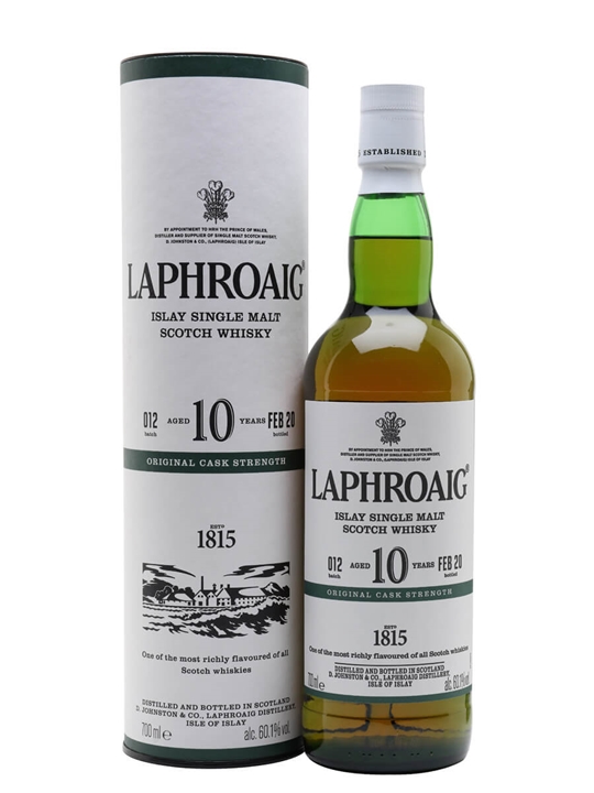 Laphroaig 10 Year Old Cask Strength / Batch 012 / Bot.2020 Islay Whisky - Single Malt Review