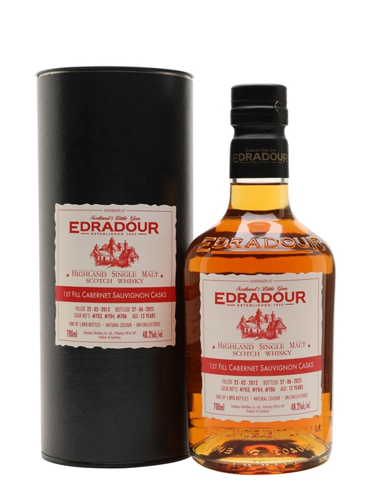 Edradour 2012 / 13 Year Old / Michael Eppan Cabernet Sauvignon Highland Whisky - Highland Review