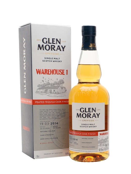 Glen Moray 2014 / Peated Tequila Finish / Warehouse 1 Release Speyside Whisky - Bourbon Review
