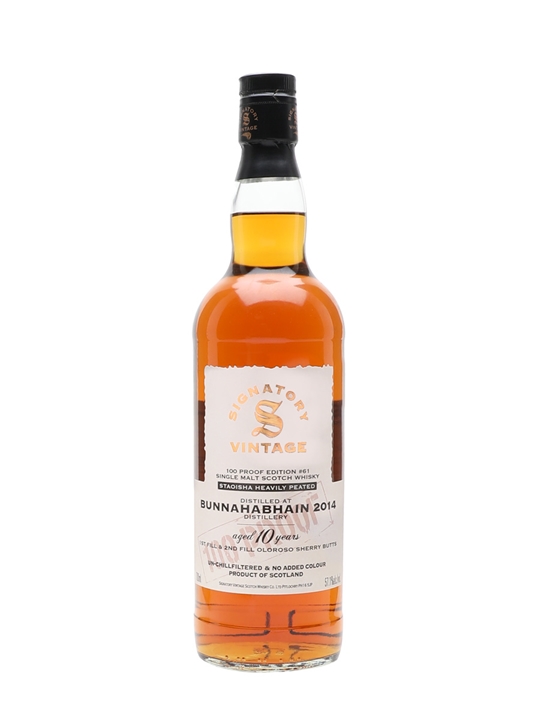 Bunnahabhain Staoisha 2014 / 10 Year Old / Signatory 100 Proof Edition 61 Islay Whisky - Single Malt Review