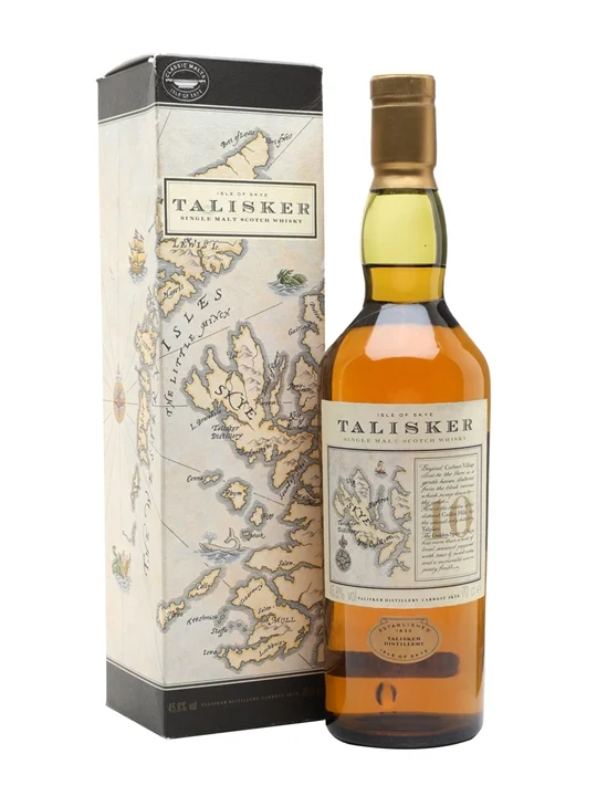 Talisker 10 Year Old / Map Label / Bot.1990s Island Whisky - Single Malt Review