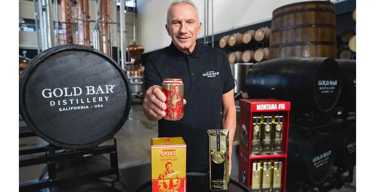 Gold Bar Whiskey Joe Montana Launch Double Gold RTD - American Review