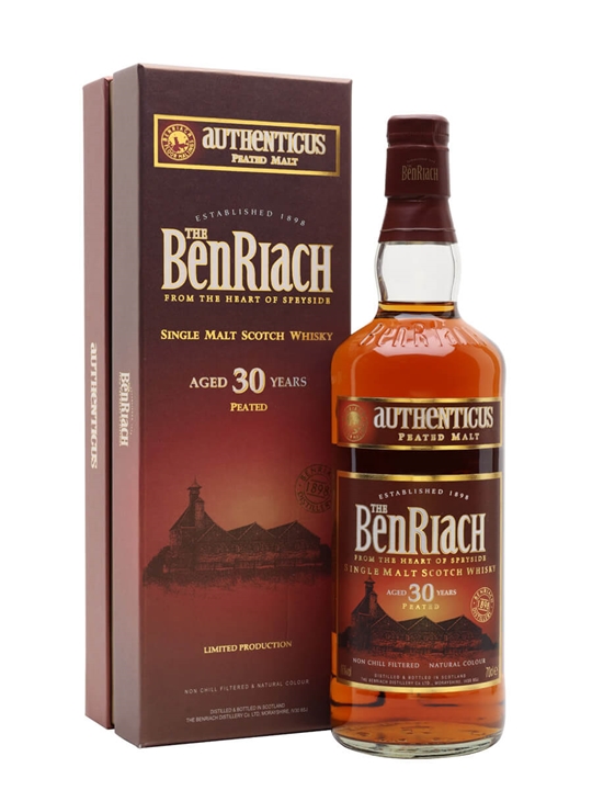 Benriach 30 Year Old Authenticus Peated Speyside Whisky - Speyside Review