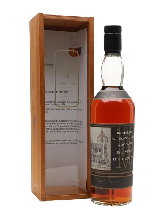 St Magdalene 20 Year Old / Waterloo Street Lowland Whisky - Single Malt Review