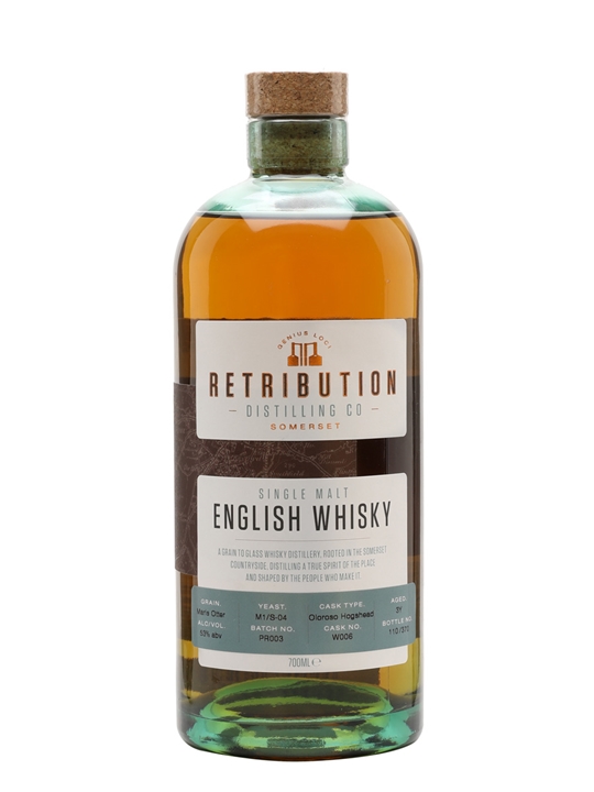 Retribution 3 Year Old Single Malt / Batch PR003 Oloroso Cask English Whisky - Single Malt Review