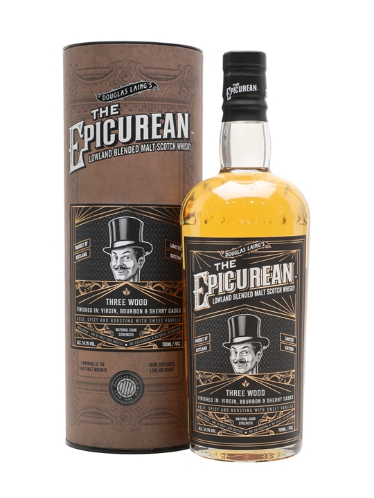 The Epicurean Three Wood Finish Lowland Blended Malt Scotch Whisky - Blended Malt Review