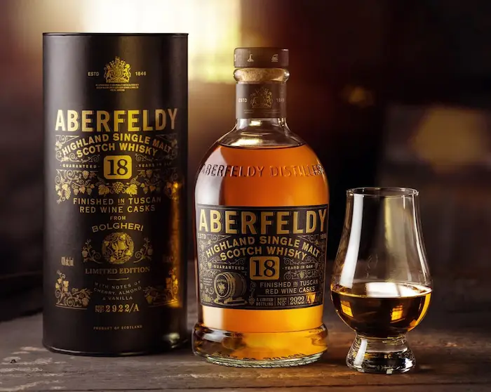Whisky Review: Aberfeldy 18 Year Old Finished In Tuscan Red Wine Casks - American Review
