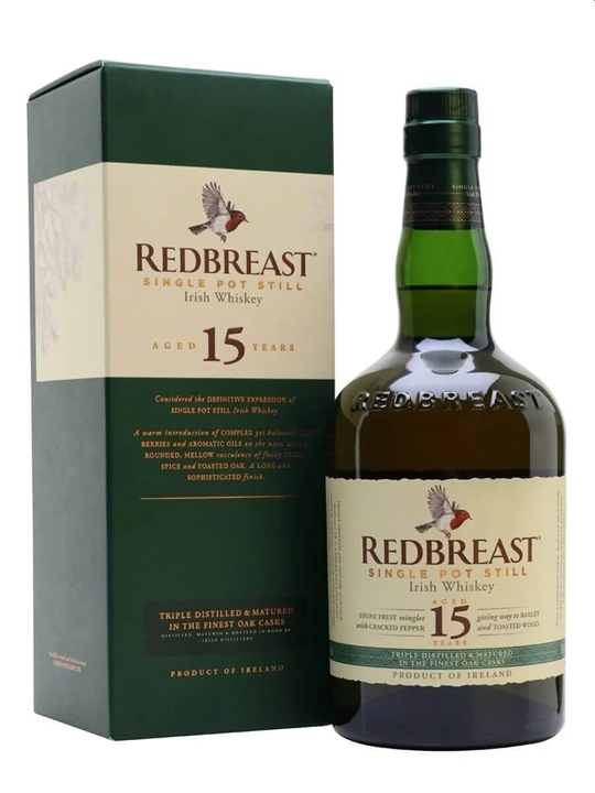 Redbreast 15 Year Old Single Pot Still Irish Whiskey - Irish Review