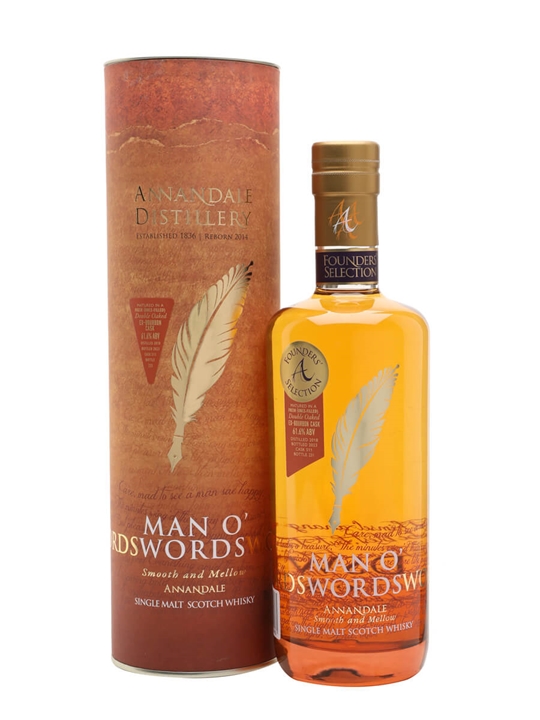 Annandale 2018 / Double Oak Cask 511 / Unpeated Man O' Words Lowland Whisky - Single Malt Review