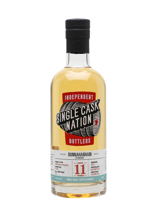 Bunnahabhain Staoisha 2013 / 11 Year Old / Bourbon Cask / Single Cask Nation Islay Whisky - Bourbon Review