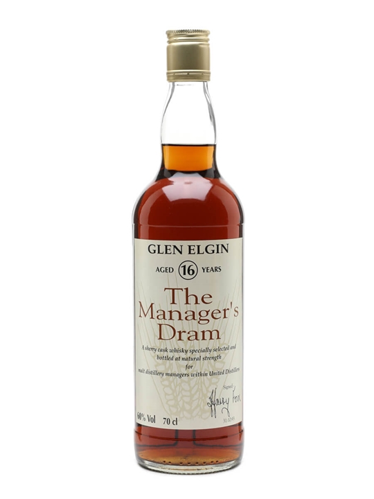 Glen Elgin 16 Year Old / Bot.1993 / Manager's Dram / Sherry Cask Speyside Whisky - Speyside Review