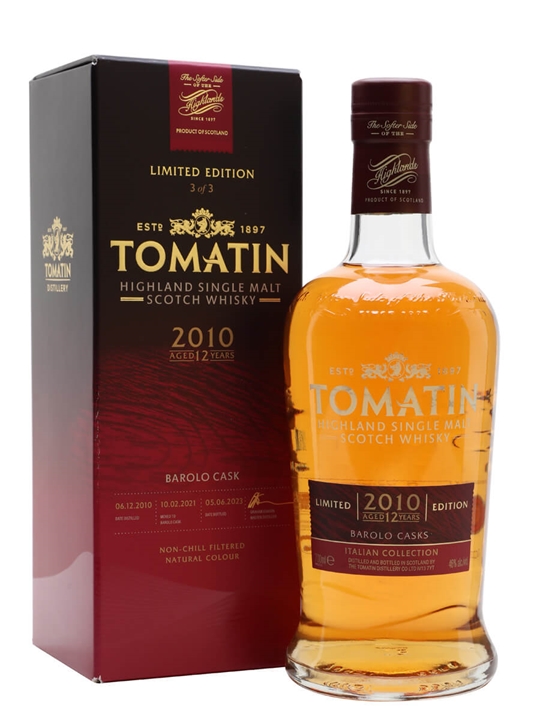 Tomatin 2010 / Barolo Finish / Italian Collection Highland Whisky - Bourbon Review
