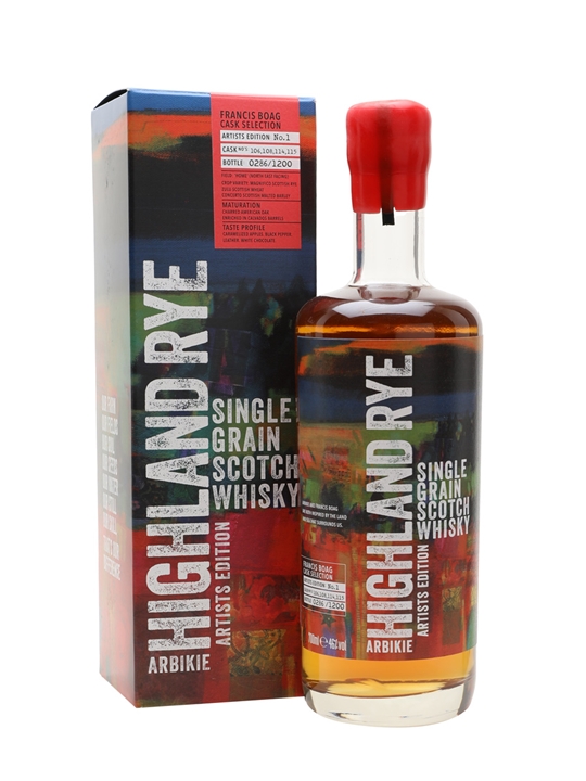 Arbikie Highland Rye Artist Edition 1 / Francis Boag Single Whisky - Highland Review