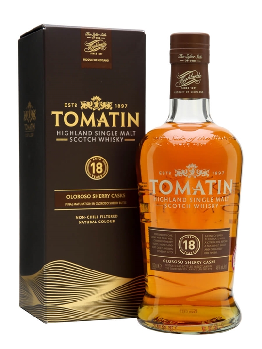 Tomatin 18 Year Old / Oloroso Sherry Finish Highland Whisky - Highland Review