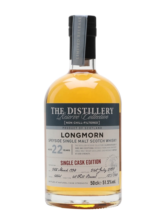 Longmorn 1998 / 22 Year Old / Cask #46641 / Distillery Reserve Collection Speyside Whisky - Speyside Review