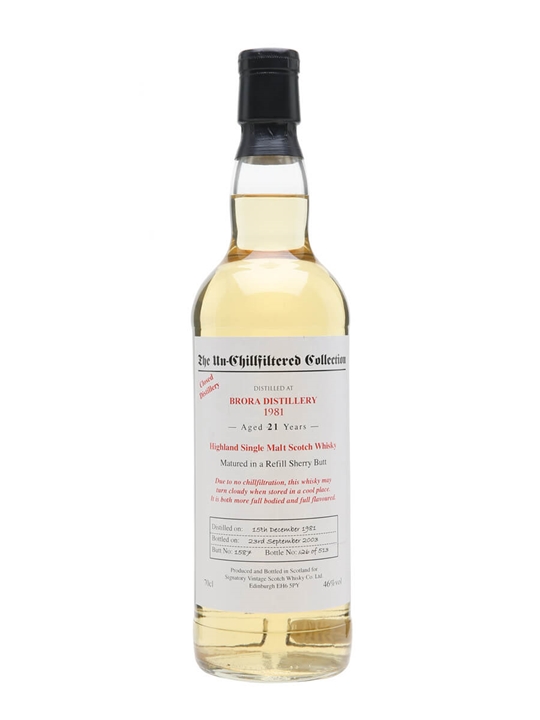 Brora 1981 / 21 Year Old / Signatory Highland Whisky - Highland Review