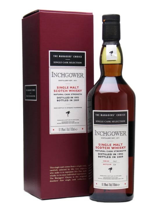 Inchgower 1993 / Bot.2009 / Managers' Choice / Sherry Cask Speyside Whisky - Speyside Review