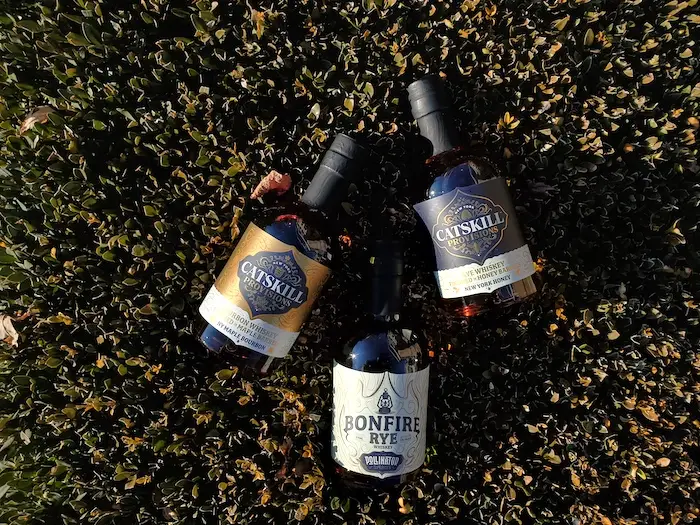 Bourbon Review: Catskill Provisions (Rye Whiskey Finished in Honey Barrels, Bourbon Whiskey Finished in Maple Barrels, Bonfire Rye Whiskey) - Bourbon Review