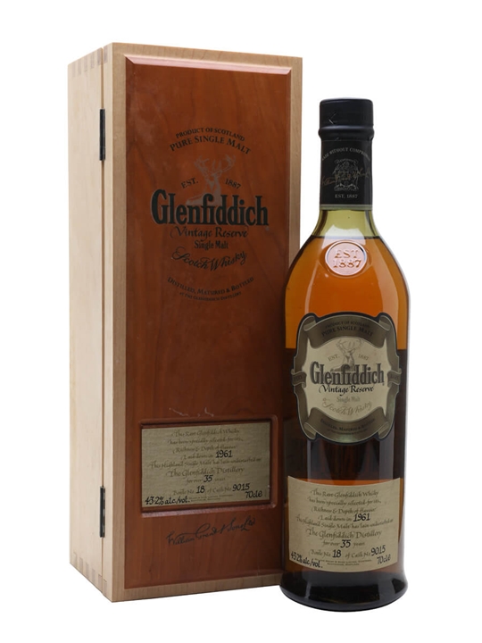 Glenfiddich 1961 / 35 Year Old / Vintage Reserve Speyside Whisky - Speyside Review