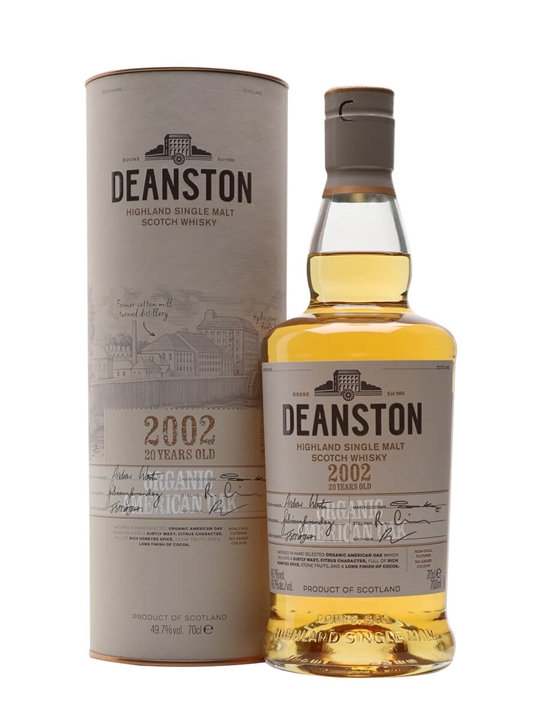 Deanston 2002 / 20 Year Old / Organic American Oak Highland Whisky - Highland Review
